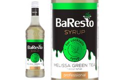 Сироп Баресто (BaResto) Зеленый чай Мелисса (Melissa green tea Professional)1л